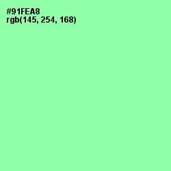 #91FEA8 - Mint Green Color Image