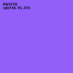 #925FFB - Medium Purple Color Image