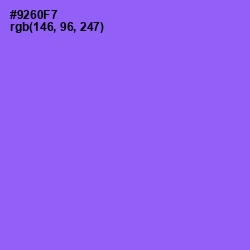 #9260F7 - Medium Purple Color Image