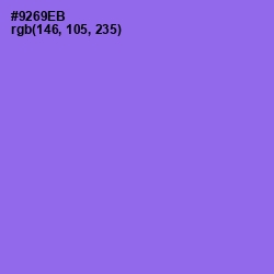#9269EB - Medium Purple Color Image
