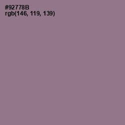#92778B - Mountbatten Pink Color Image