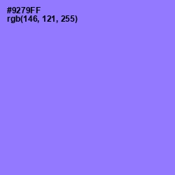 #9279FF - Medium Purple Color Image