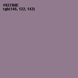 #927A8E - Mountbatten Pink Color Image