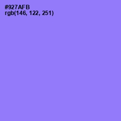 #927AFB - Medium Purple Color Image