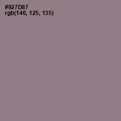 #927D87 - Mountbatten Pink Color Image