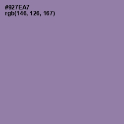 #927EA7 - Lavender Purple Color Image
