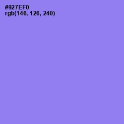 #927EF0 - Medium Purple Color Image