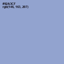 #92A3CF - Polo Blue Color Image