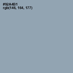 #92A4B1 - Santas Gray Color Image