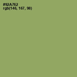 #92A762 - Olivine Color Image
