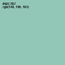 #92C7B7 - Shadow Green Color Image