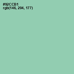 #92CCB1 - Shadow Green Color Image