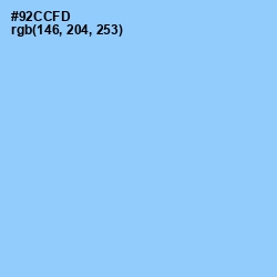 #92CCFD - Cornflower Color Image