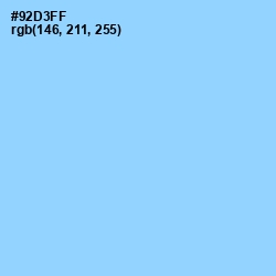 #92D3FF - Cornflower Color Image