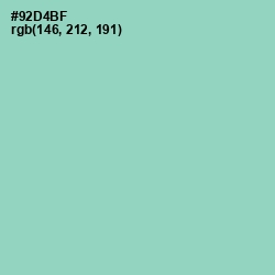 #92D4BF - Algae Green Color Image