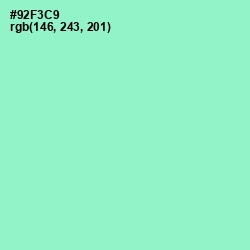 #92F3C9 - Riptide Color Image