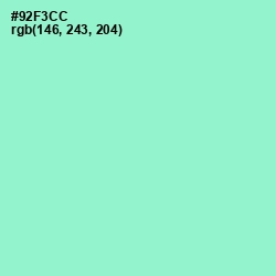 #92F3CC - Riptide Color Image