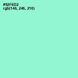 #92F6D2 - Riptide Color Image