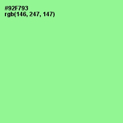 #92F793 - Mint Green Color Image