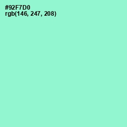 #92F7D0 - Riptide Color Image