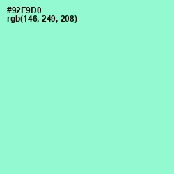#92F9D0 - Riptide Color Image