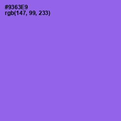 #9363E9 - Medium Purple Color Image
