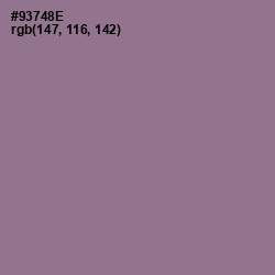 #93748E - Mountbatten Pink Color Image