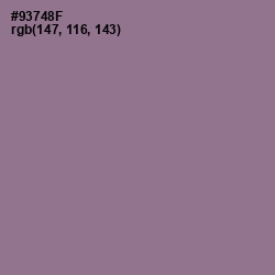 #93748F - Mountbatten Pink Color Image