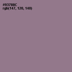 #93788C - Mountbatten Pink Color Image