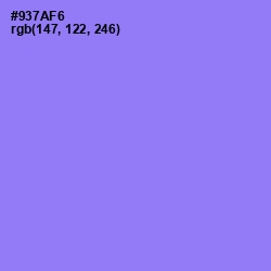 #937AF6 - Medium Purple Color Image