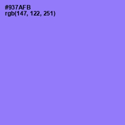 #937AFB - Medium Purple Color Image