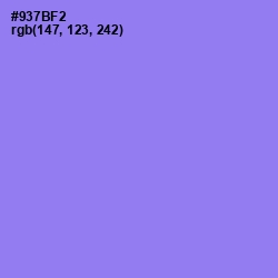 #937BF2 - Medium Purple Color Image