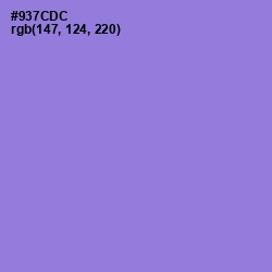 #937CDC - Medium Purple Color Image