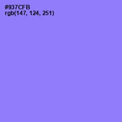 #937CFB - Medium Purple Color Image