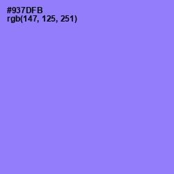 #937DFB - Medium Purple Color Image