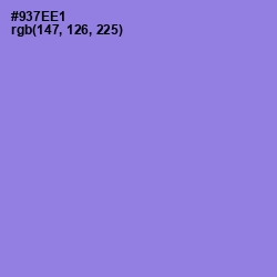 #937EE1 - Medium Purple Color Image