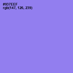 #937EEF - Medium Purple Color Image