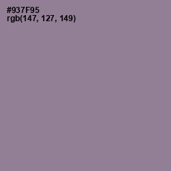 #937F95 - Mountbatten Pink Color Image