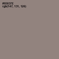 #93837E - Stonewall Color Image