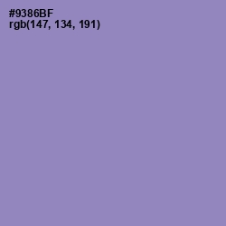 #9386BF - Manatee Color Image