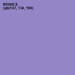 #9386C6 - Blue Bell Color Image