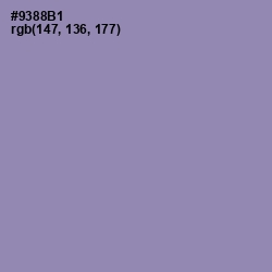 #9388B1 - Manatee Color Image