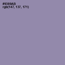 #9389AB - Manatee Color Image