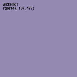 #9389B1 - Manatee Color Image