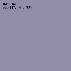 #938DAC - Manatee Color Image