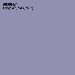 #938FB1 - Manatee Color Image