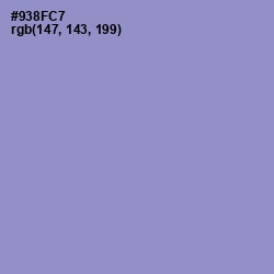 #938FC7 - Blue Bell Color Image