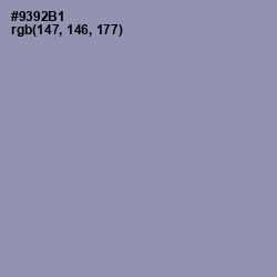 #9392B1 - Manatee Color Image