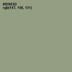 #939E83 - Lemon Grass Color Image