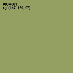 #93A061 - Olivine Color Image